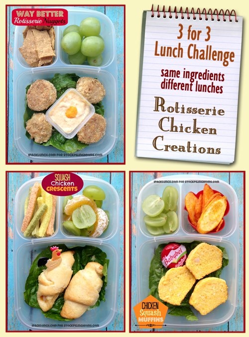 3 for 3 Lunch Challenge – Lunchbox Ideas