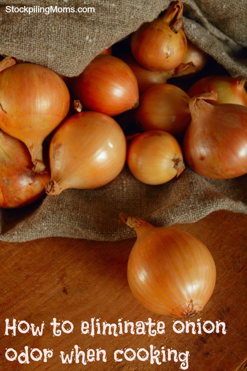 How to eliminate onion odor when cooking