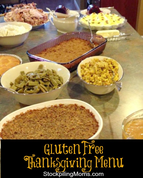 Gluten Free Thanksgiving Menu