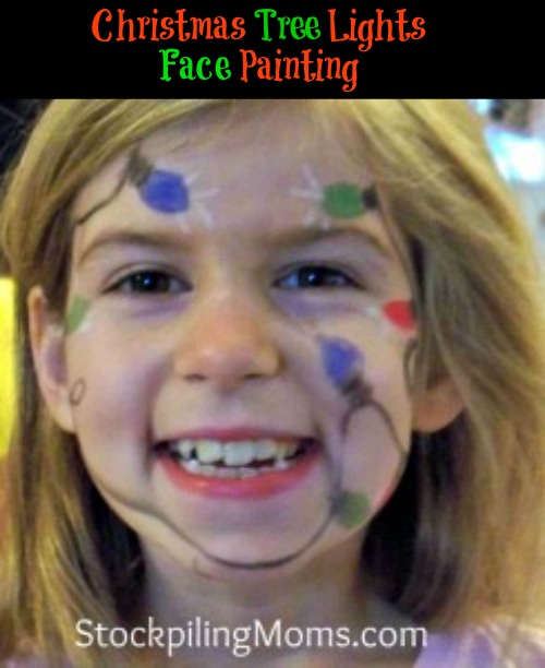 christmas tree face painting