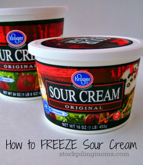 Can you FREEZE sour cream?