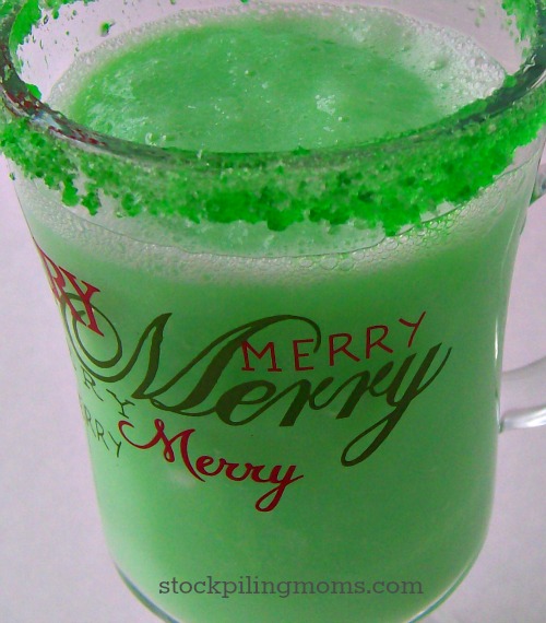 Glowing Grinch Punch - Easy Christmas Party Recipe