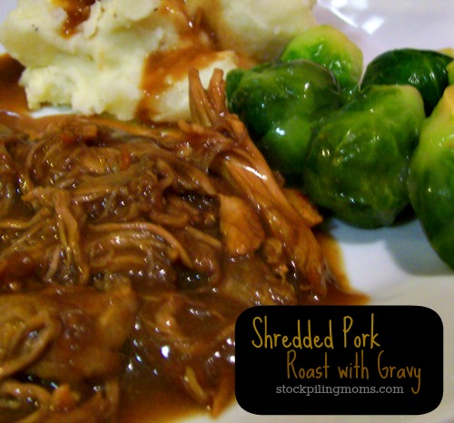 Shredded Pork Roast with Gravy