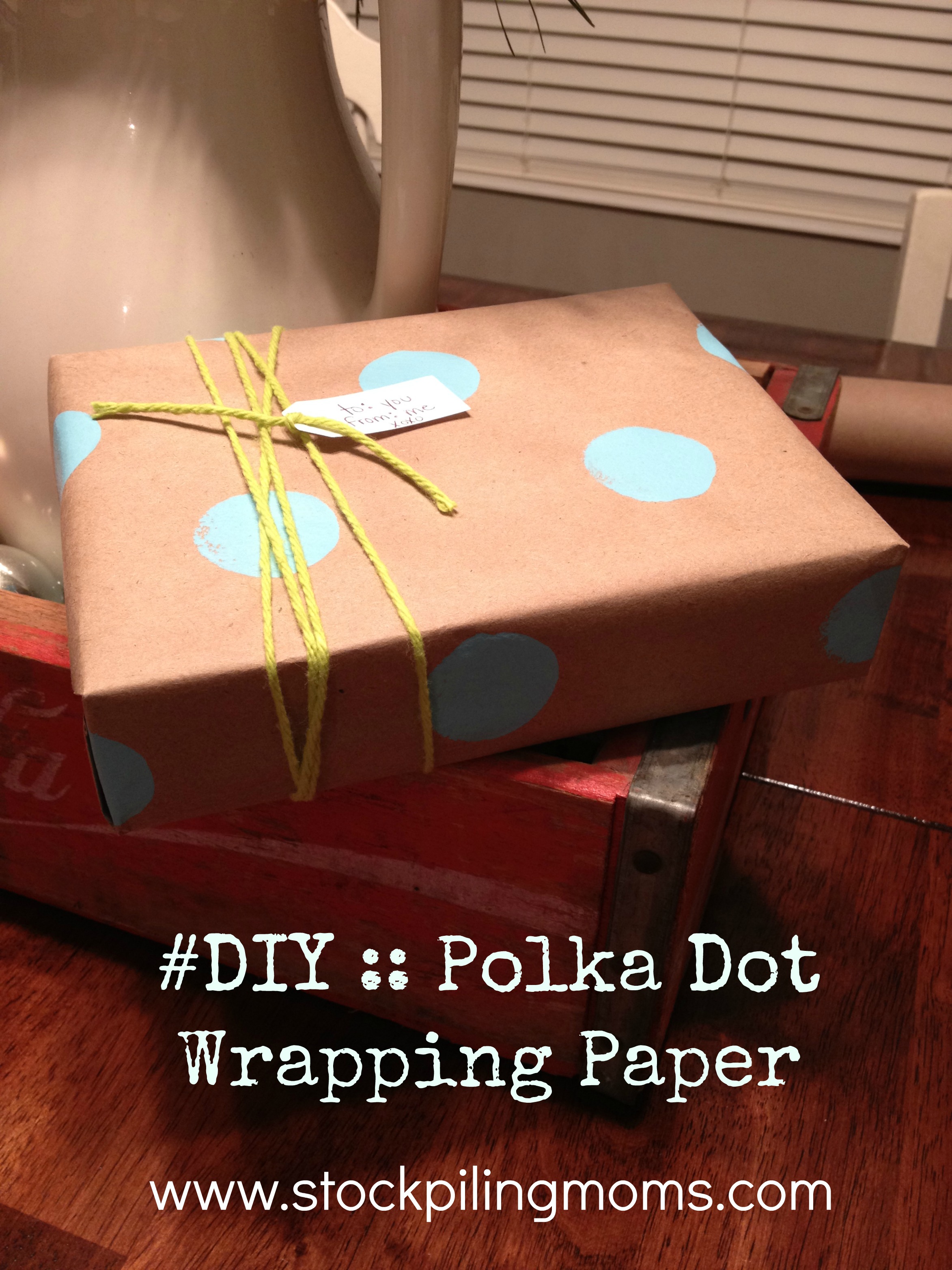 DIY: How to make polka dot wrapping paper - Brooklyn Bride - Modern Wedding  Blog