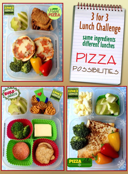 3 for 3 Lunch Challenge – Lunchbox Ideas