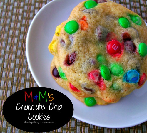 M & M’s Chocolate Chip Cookie