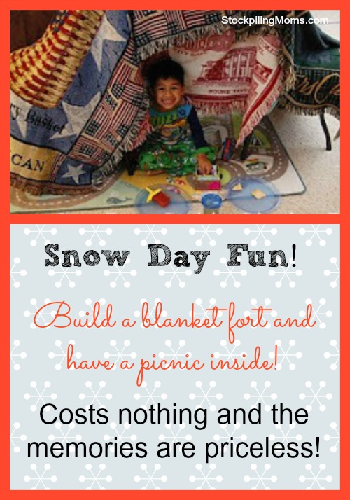 Snow Day Fun Build a Blanket Fort