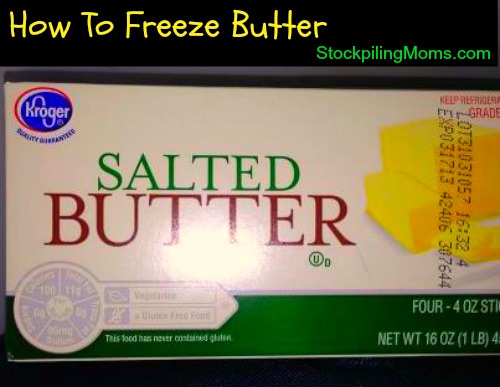 Can you freeze butter?
