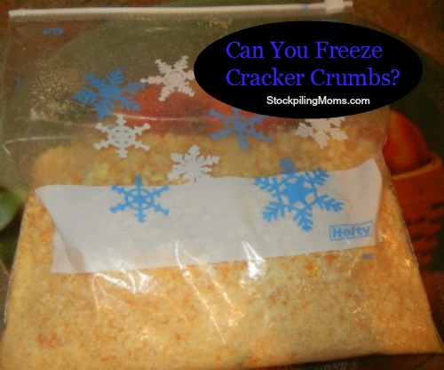 How-To Freeze Cracker Crumbs