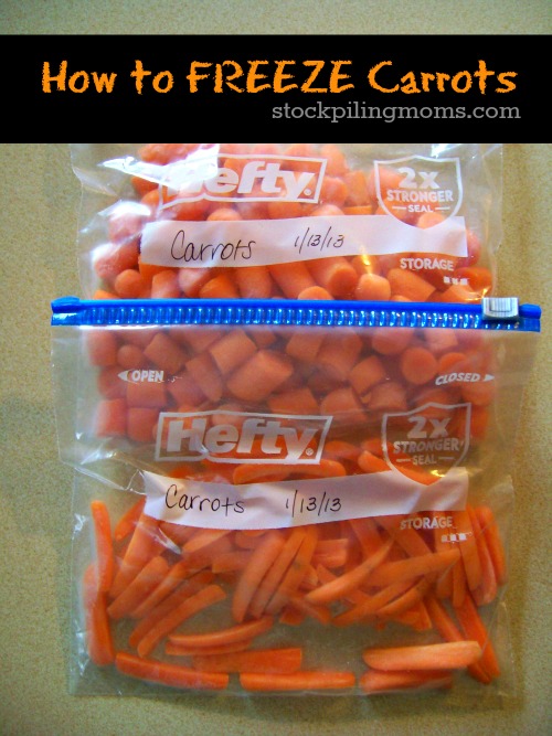 How to FREEZE Carrots