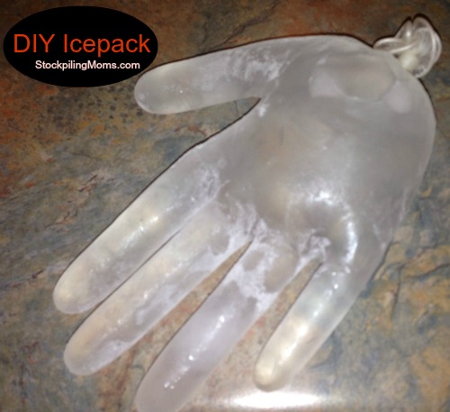 How to make an ice pack out of water and rubbing alcohol