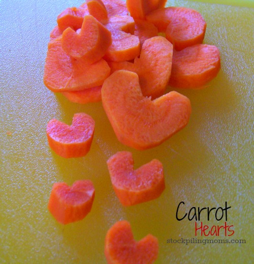 How to make Carrot Hearts