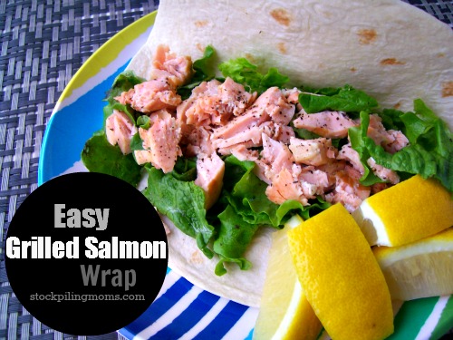 Easy Grilled Salmon Wrap