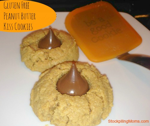 Gluten Free Peanut Butter Kiss Cookies