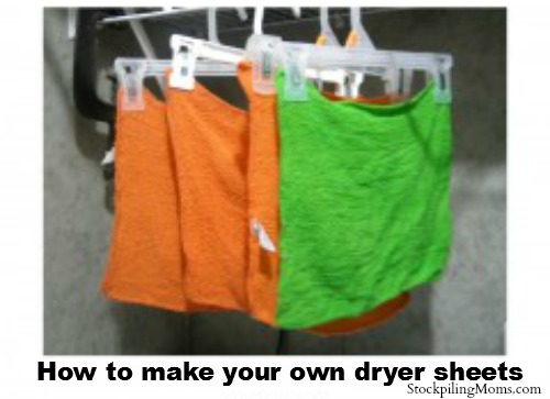 How to make your own dryer sheets