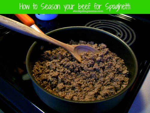 How to Season your Beef for Spaghetti