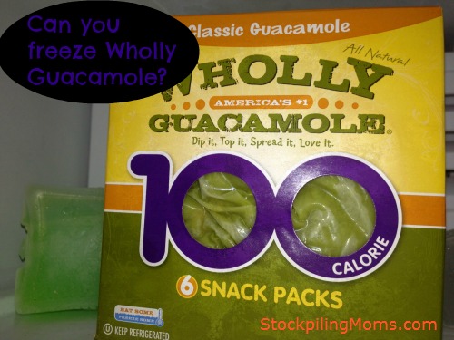 Can you freeze Guacamole?