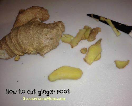 How to cut ginger root