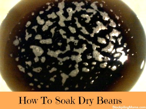 How to soak dried beans