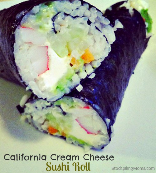 California Cream Cheese Sushi Roll