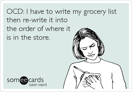 Grocery Store List Humor