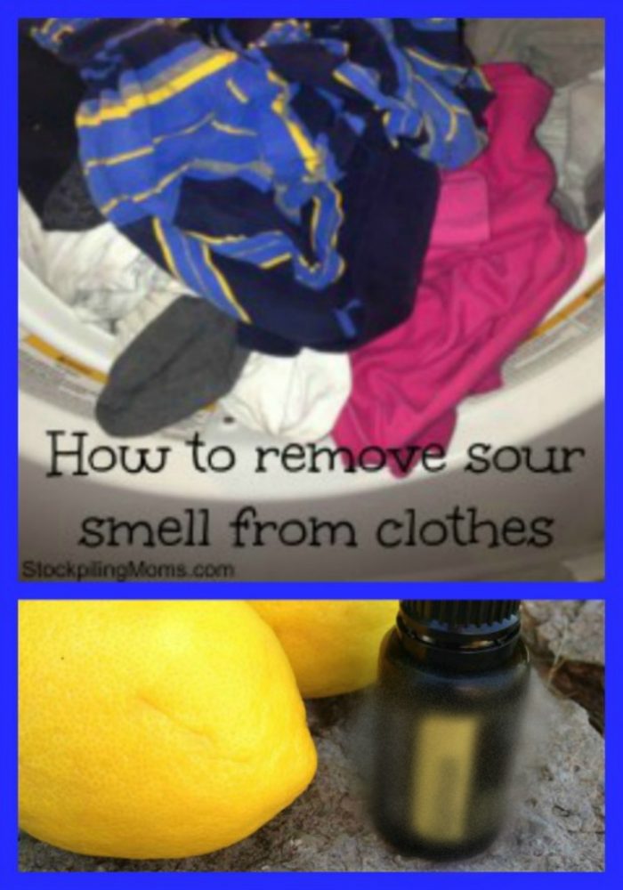 How to remove sour smell from wet clothes