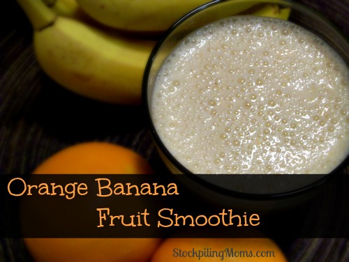 Orange Banana Fruit Smoothie