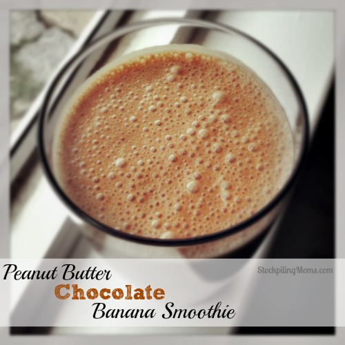 Peanut Butter Chocolate Banana Smoothie