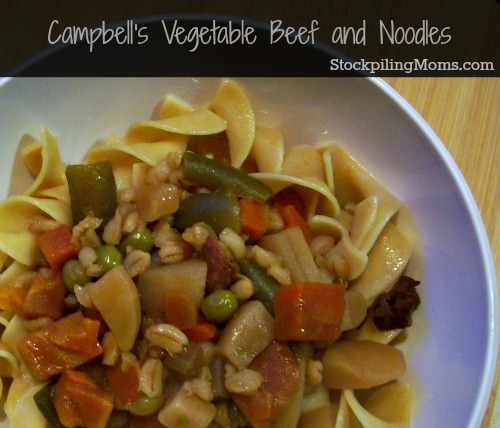 Campbell's vegetable on sale beef soup