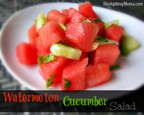 Watermelon Cucumber Salad