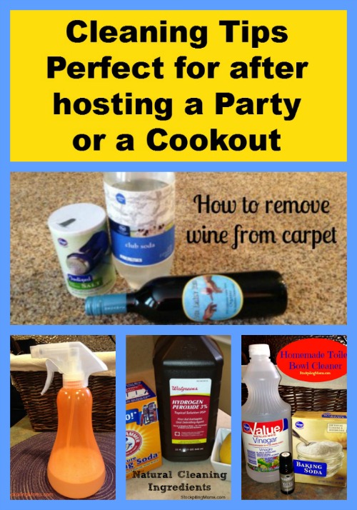 Cleaning Tips that are perfect for after hosting a Party or Cookout