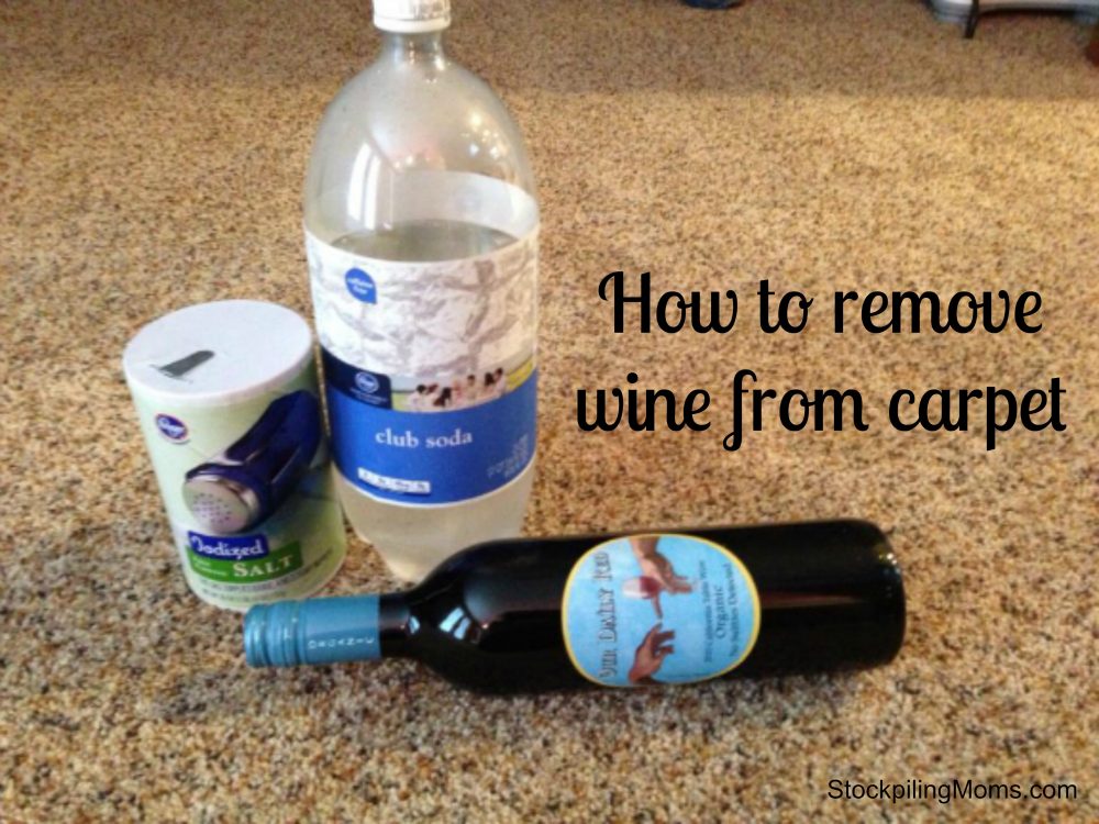 How to remove wine from carpet