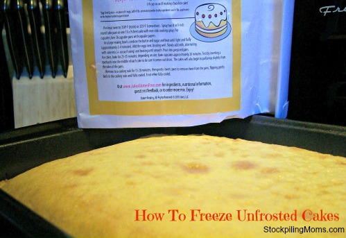 How To Freeze Unfrosted Cakes