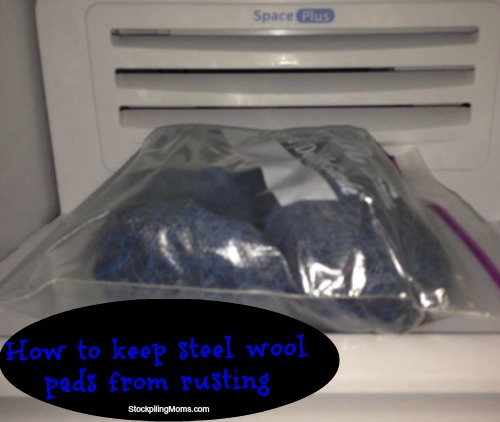 How to keep steel wool pads from rusting