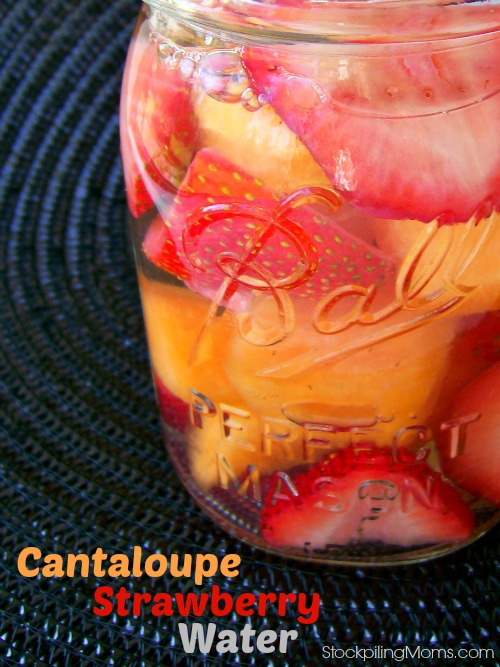 Cantaloupe Strawberry Water