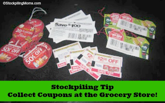 Stockpiling Tip – Collect Coupons at the Store