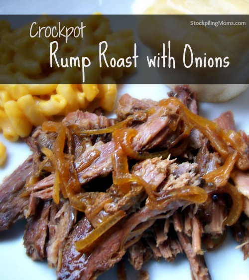Crockpot Rump Roast with Onions