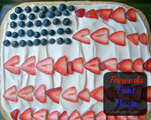 Fireworks Fruit Pizza