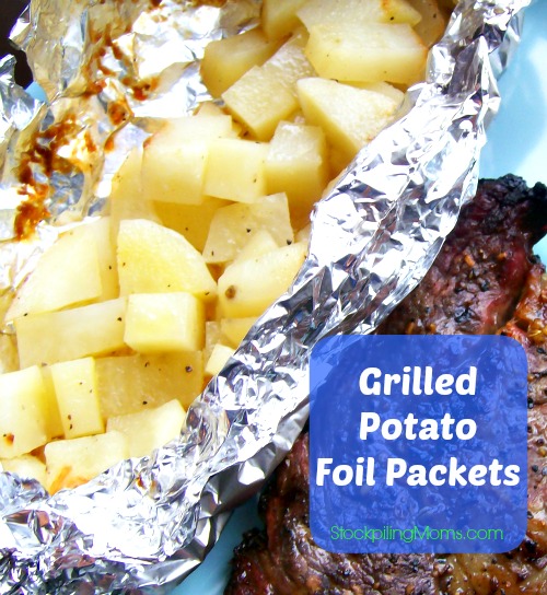 BBQ Grilled potatoes in foil packets – The Tasty Chilli