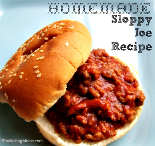 Homemade Sloppy Joe Recipe