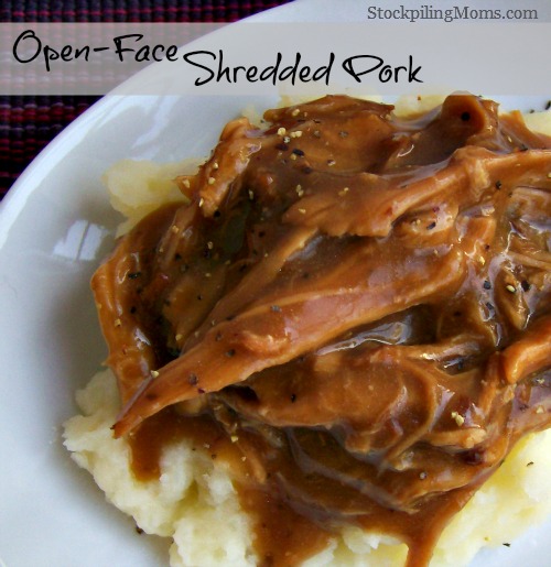 Open-Face Shredded Pork