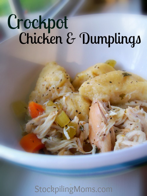 Crockpot Chicken Dumplings Recipe Stockpiling Moms