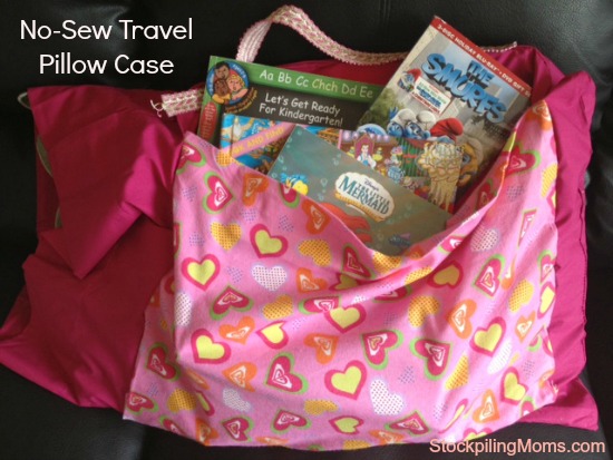 No-Sew Travel Pillow Case