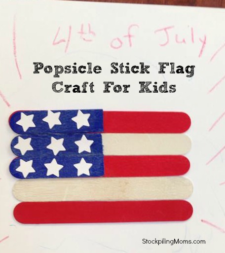 Popsicle Stick American Flag: July 4th Fun and Easy Craft for Kids!