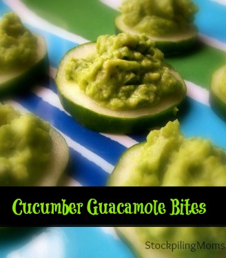 Cucumber Guacamole Bites