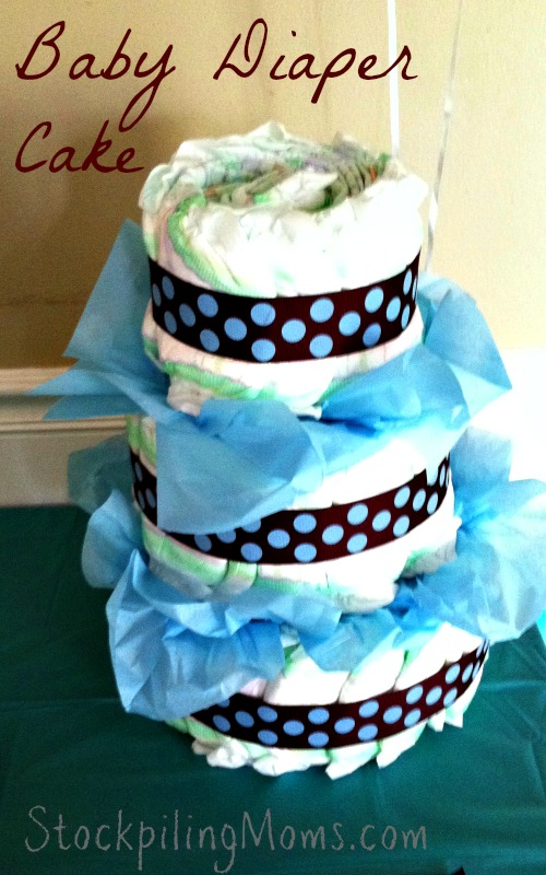 How to make a Baby Diaper Cake