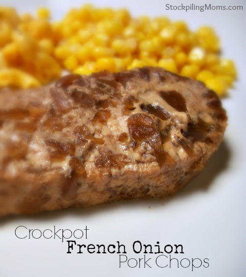 Crockpot French Onion Pork Chops