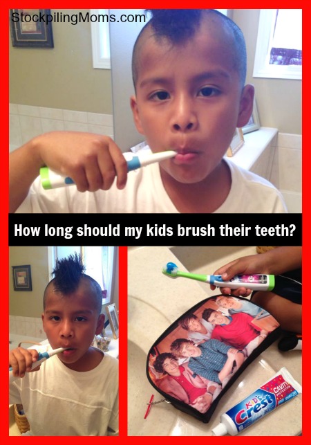 How long should my kids brush their teeth?