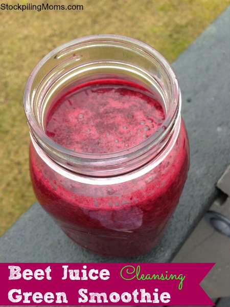 Beet Juice Cleansing Green Smoothie - STOCKPILING MOMS™