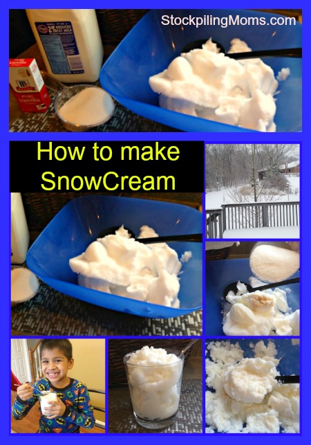 How to make snow cream